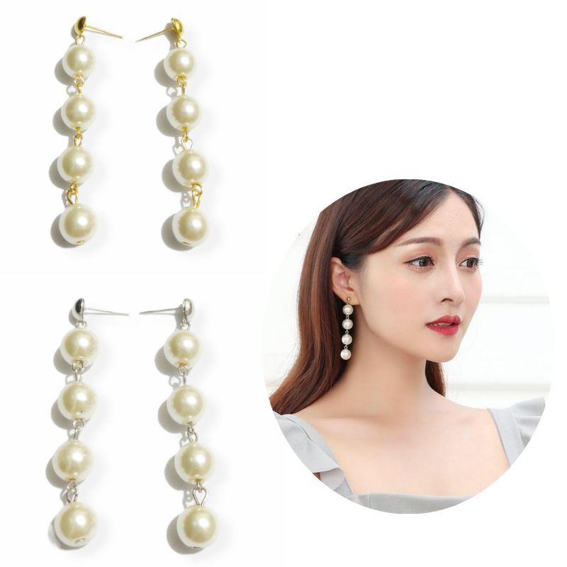 Emma Korean Pearl Stud Earrings Anting Tusuk Mutiara Korea