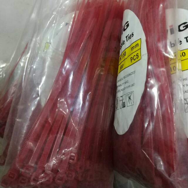 

Kabel Ties 15 cm atau tali pengikat 150 x 2,5 mm warna
