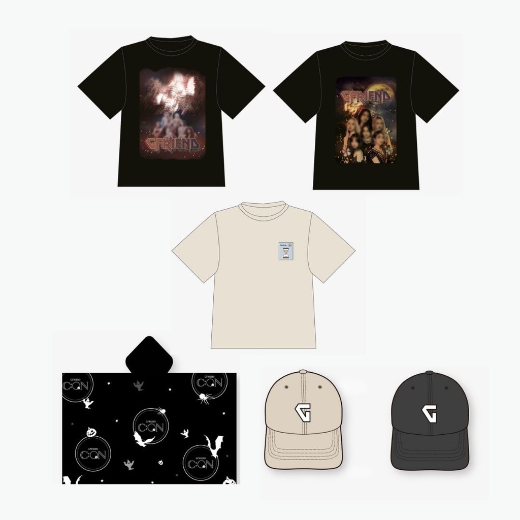 [DP PO] G-FRIEND (GFRIEND): G C:ON Merch - Cape Blanket/T-Shirt A/B/C Version/Ball Cap MD
