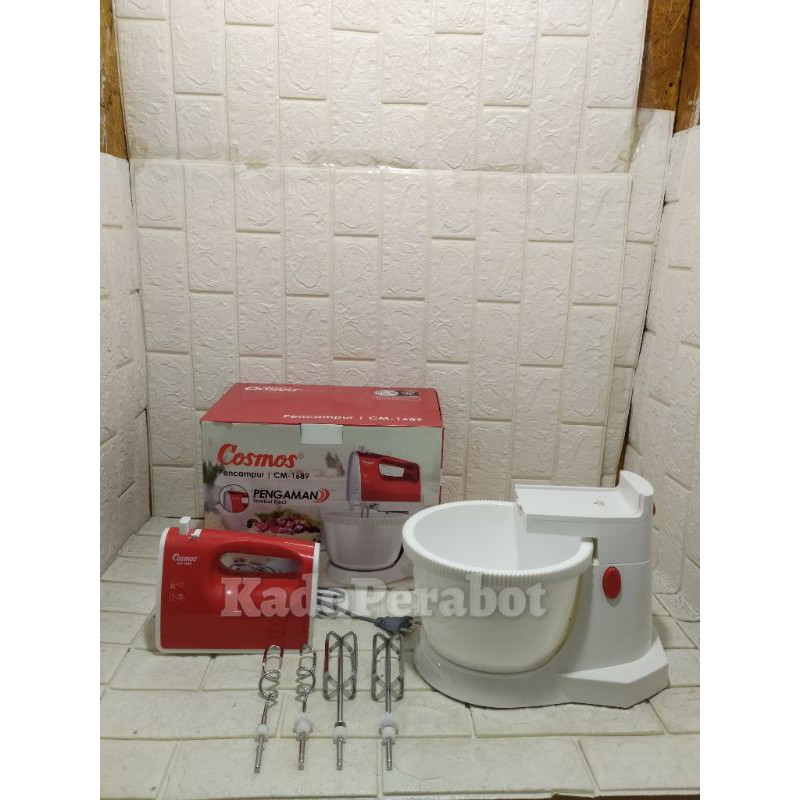 mixer cosmos cm 1689 - mixer dengan wadah - mixer cosmos - mixer kue
