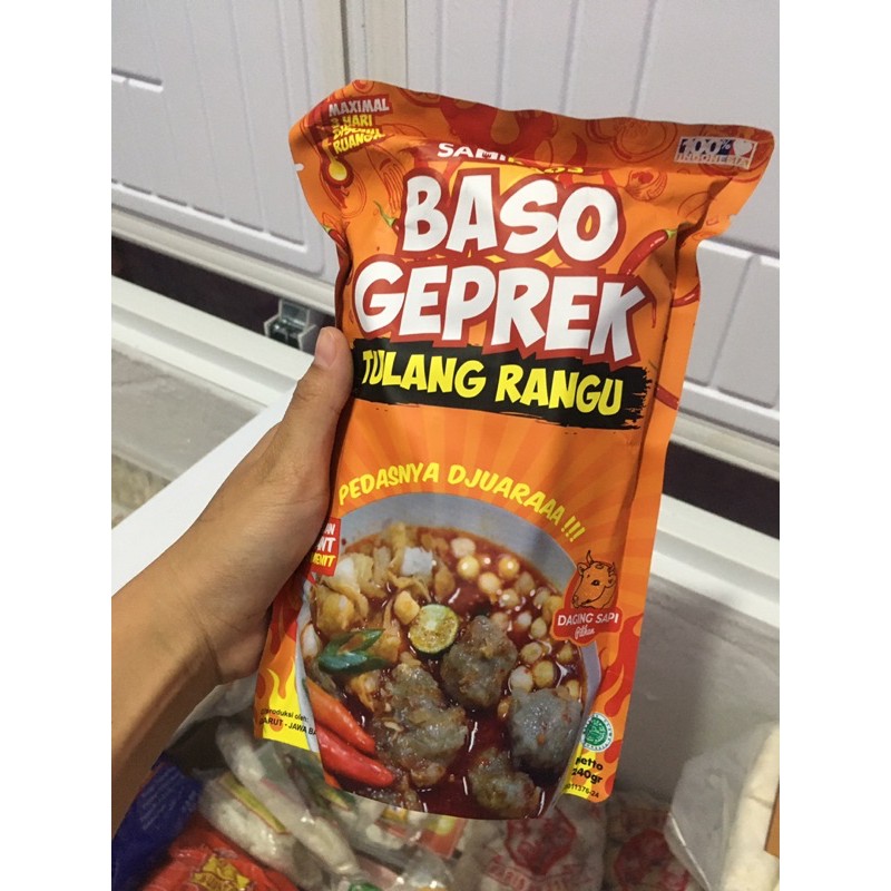 

Bakso geprek tulang rangu