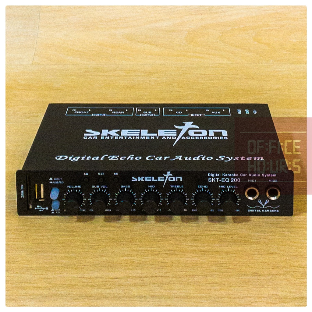 Skeleton Preamp Car Parametric Equalizer Karaoke Bluetooth - SKT-EQ300