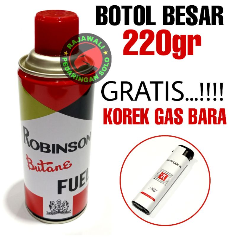 Robinson Butane Fuel Isi Korek Gas Isi Ulang Korek Gas