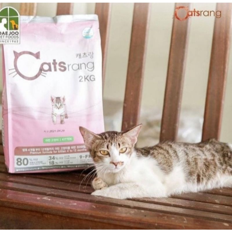 Catsrang kitten 2kg frespack makanan kucing