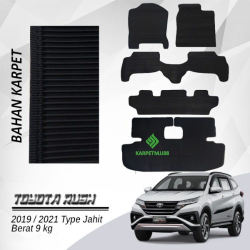 KARPET KARET LANTAI MOBIL ALL NEW RUSH 2019/2021 PREMIUM TYPE JAHIT