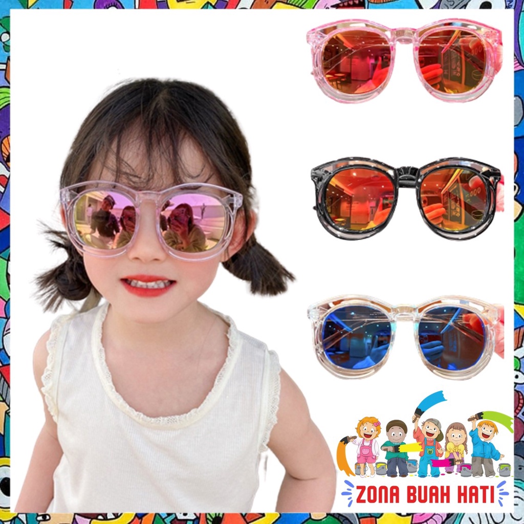 ZBH Kacamata Anak 6688 Fashion Anak Kaca Mata Hitam High Quality Kids Sunglasses Kaca Mata Murah Import