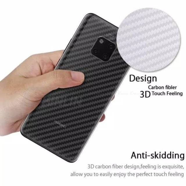 carbon fiber Huawei Mate 20 pro back screen guard anti gores BELAKANG