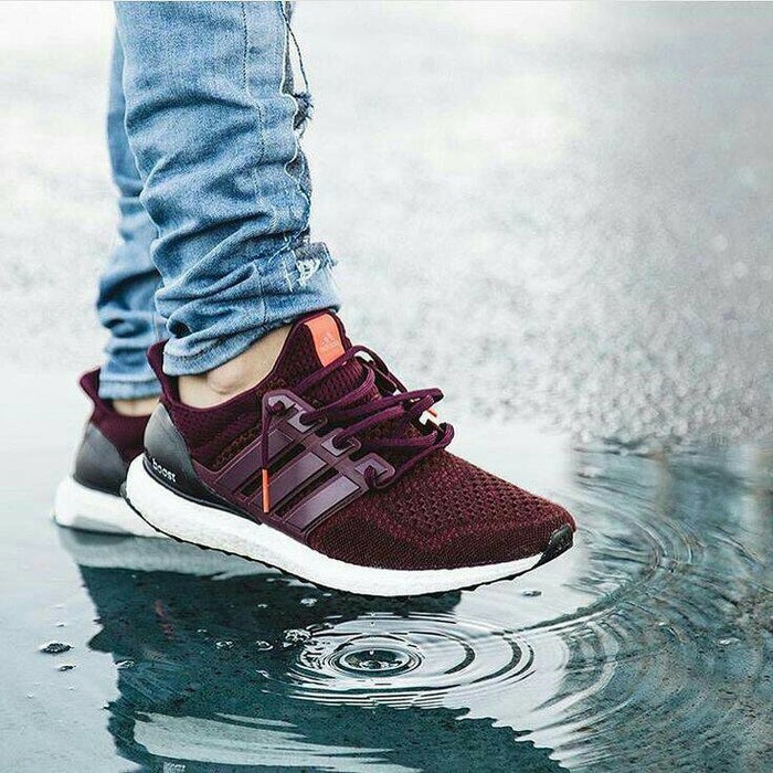 Ready  Sepatu Adidas Ultra Boost Purple Maroon Sneakers Pria Quality Premium