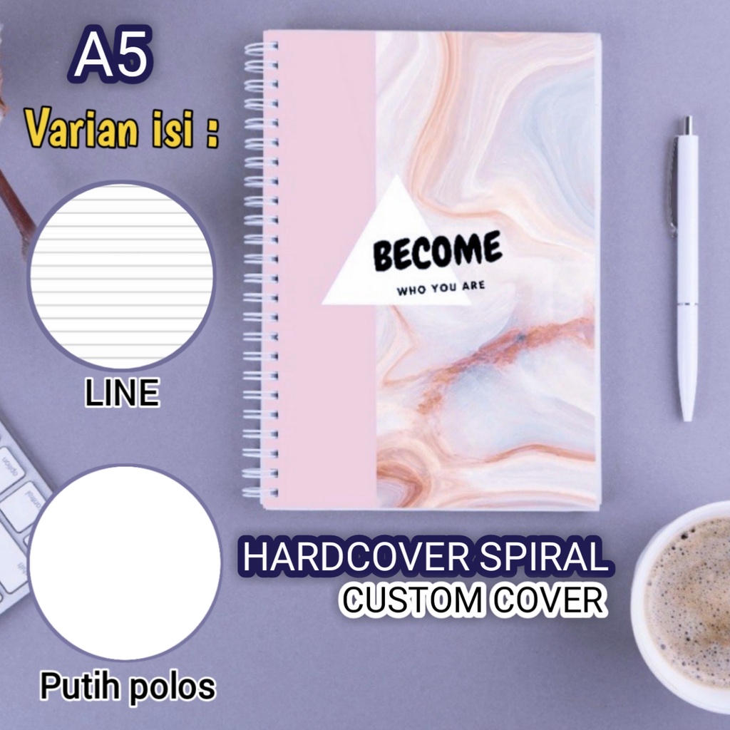 

NOTEBOOK SPIRAL HARD COVER A5 CUSTOM
