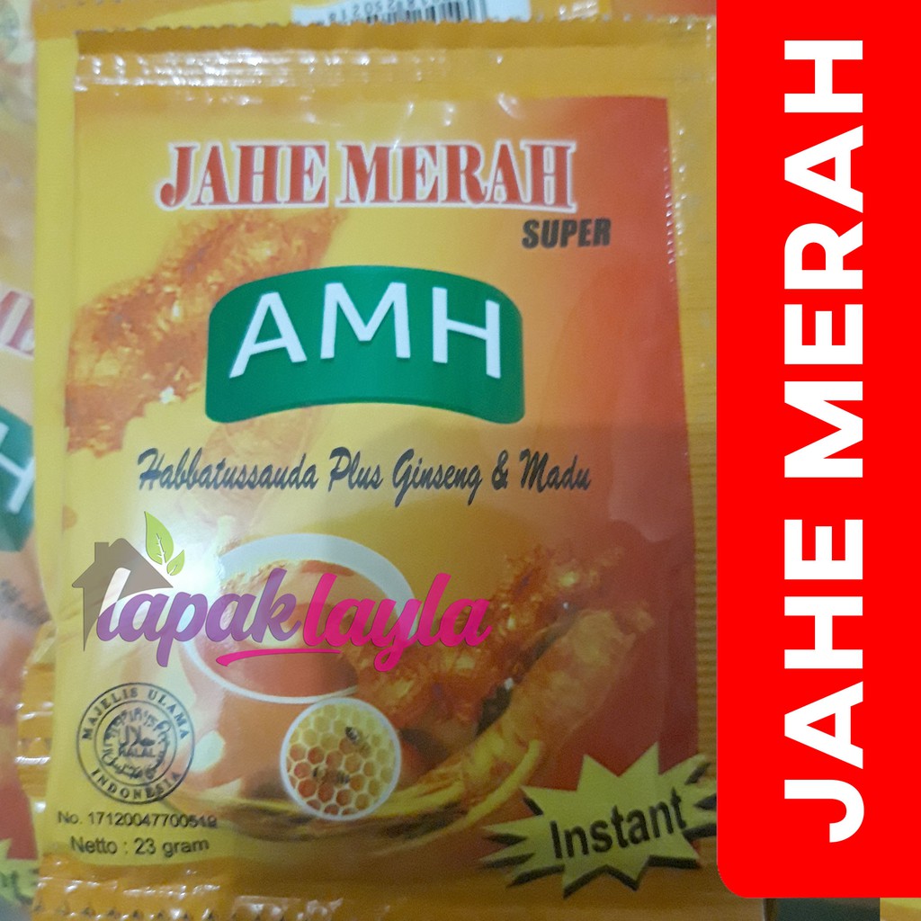 JAHE MERAH AMH SUPER RENCENG ISI 12 PCS