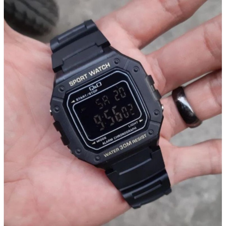 Jam Tangan QQ Digital Led Jam Tangan Rubber Sporty Terlaris