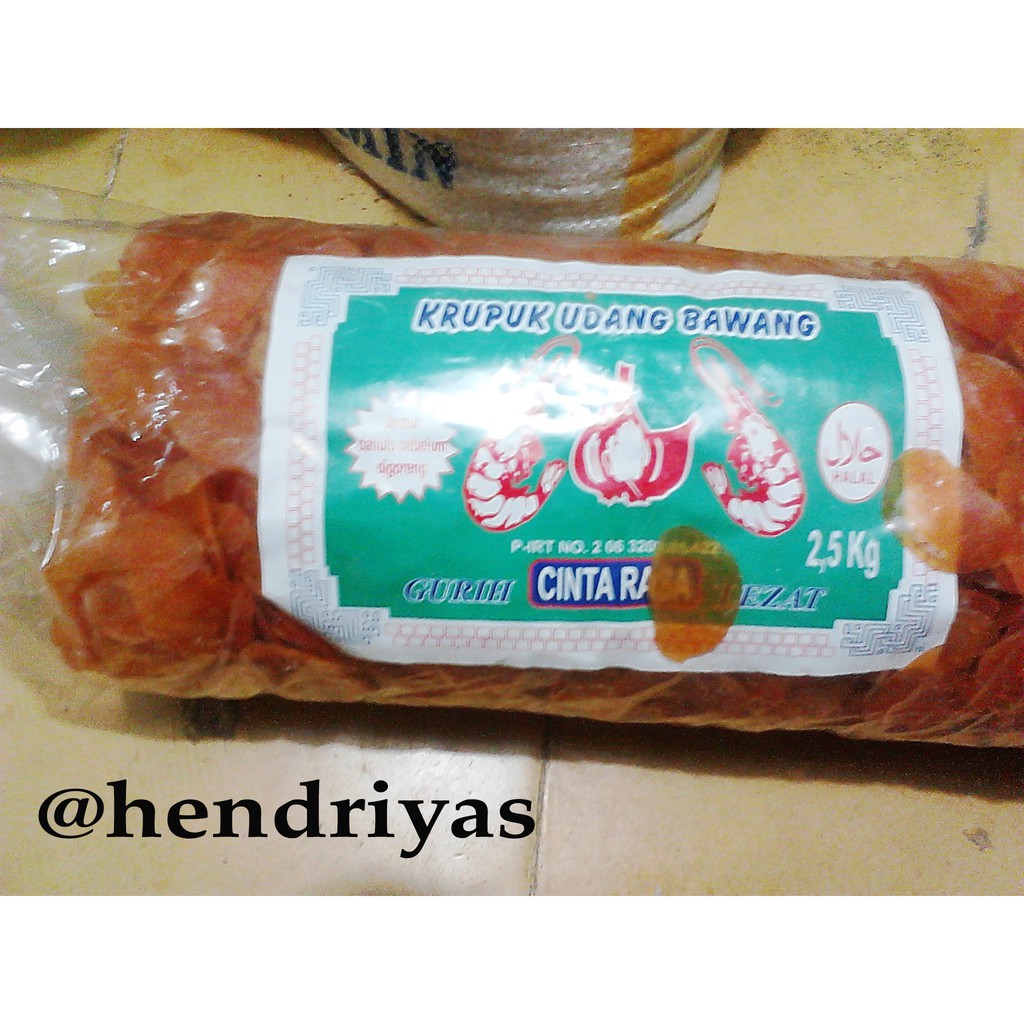 

KERUPUK UDANG BAWANG KHAS CIREBON WARNA MERAH