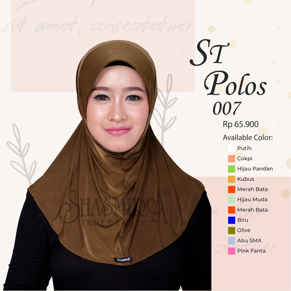 Hijab Instant ST Polos 007 by Shasmira