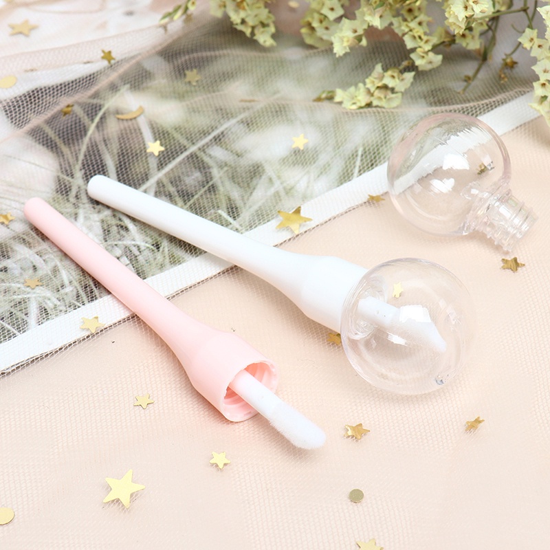 5pcs Botol Lip Gloss Kosong Bentuk Lollipop Ukuran 6ml Dapat Diisi Ulang