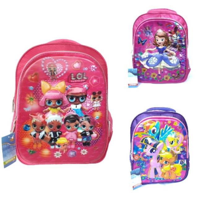 TAS SEKOLAH ANAK RANSEL ANAK EMBOS CEWEK BY POLO WINNER