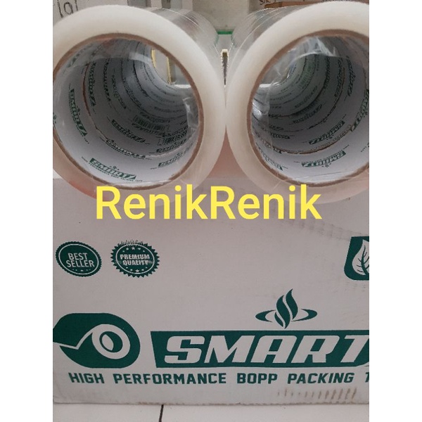 

[1 Pcs] Ecer Isolasi Lakban Plakban Smart 48mm x 100 yard Bening Clear