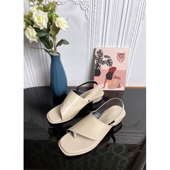 DECLARE&amp;DEE MEISSY SANDAL WANITA TALI HEELS BLOCK 3CM
