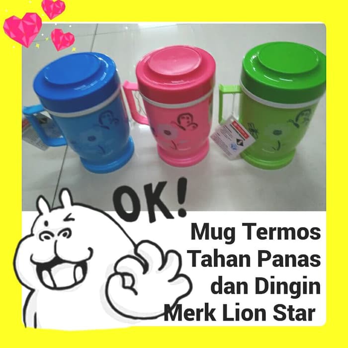 Gelas/Mug Termos, Lion Star 360 ml.(KHUSUS GOJEK).
