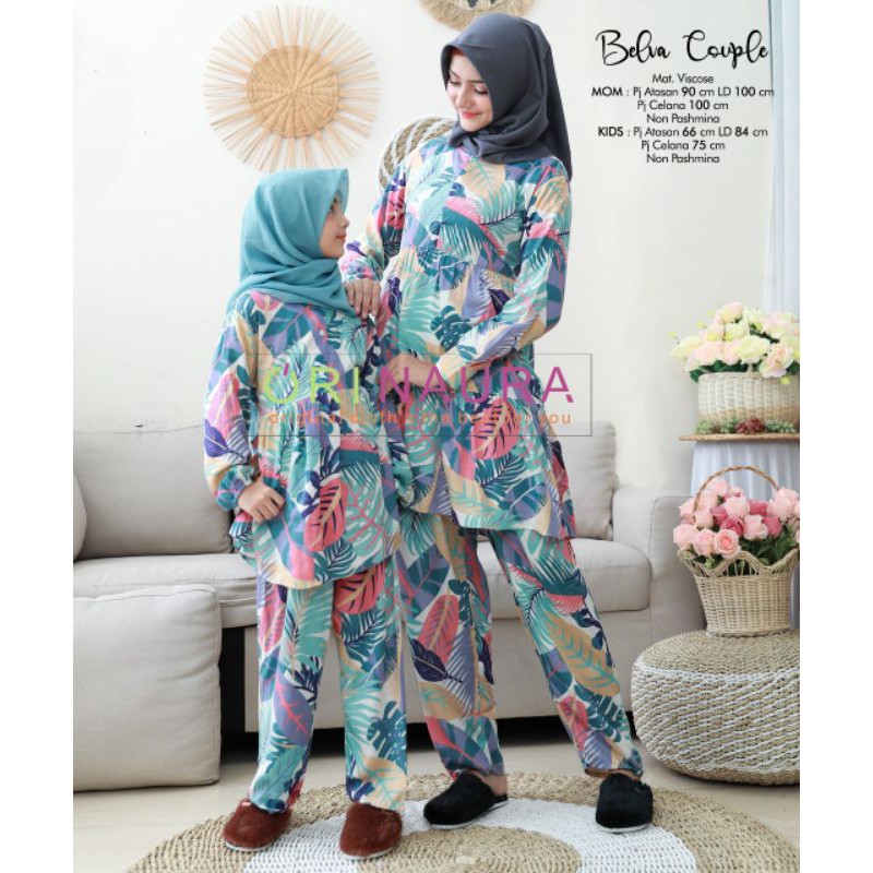 ONE SET Couple ORI NAURA, COUPLE IBU&ANAK