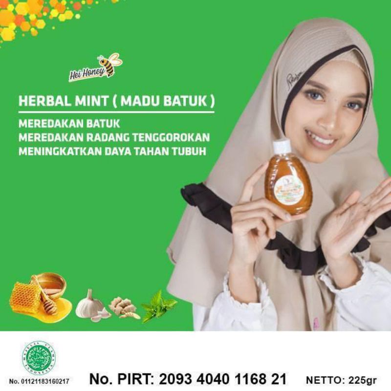 

HEI HONEY - MADU HERBAL MINT 225Gr