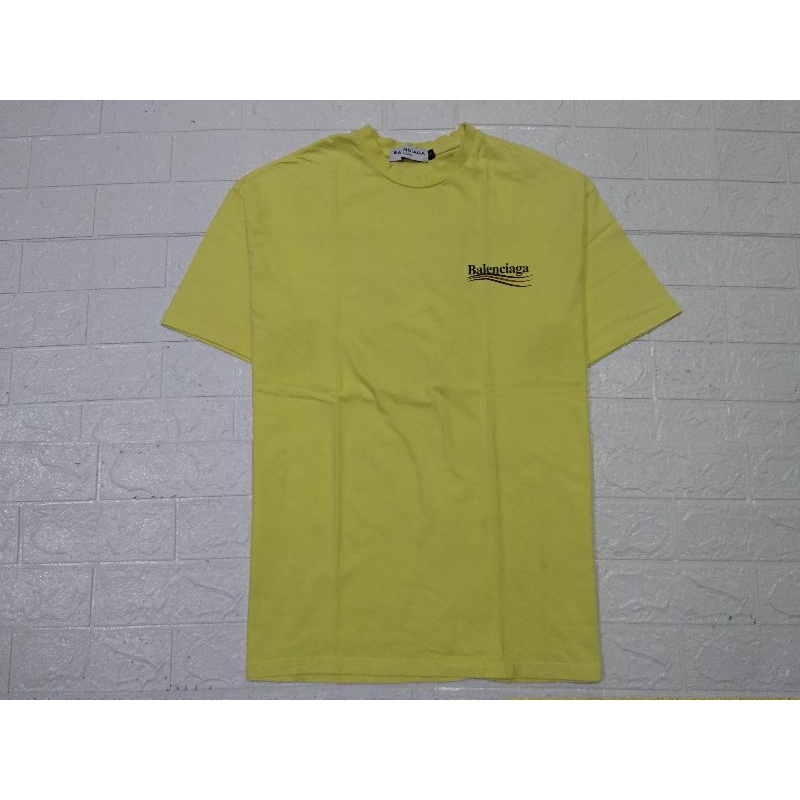 T-SHIRT BRANDED SECOND ORIGINAL / BALENCIAGA YELLOW