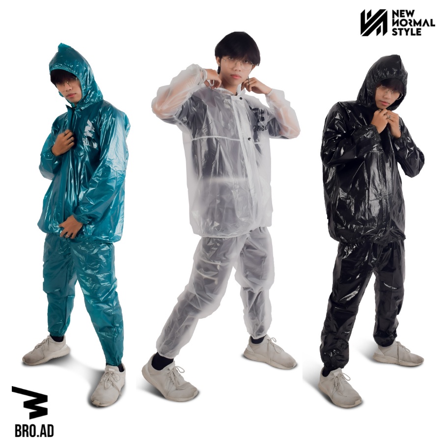 Jas Mantel Mantol Raincoat Hujan Ujan Pria Wanita Rainwalk Dewasa Murah Keren Premium Transparan