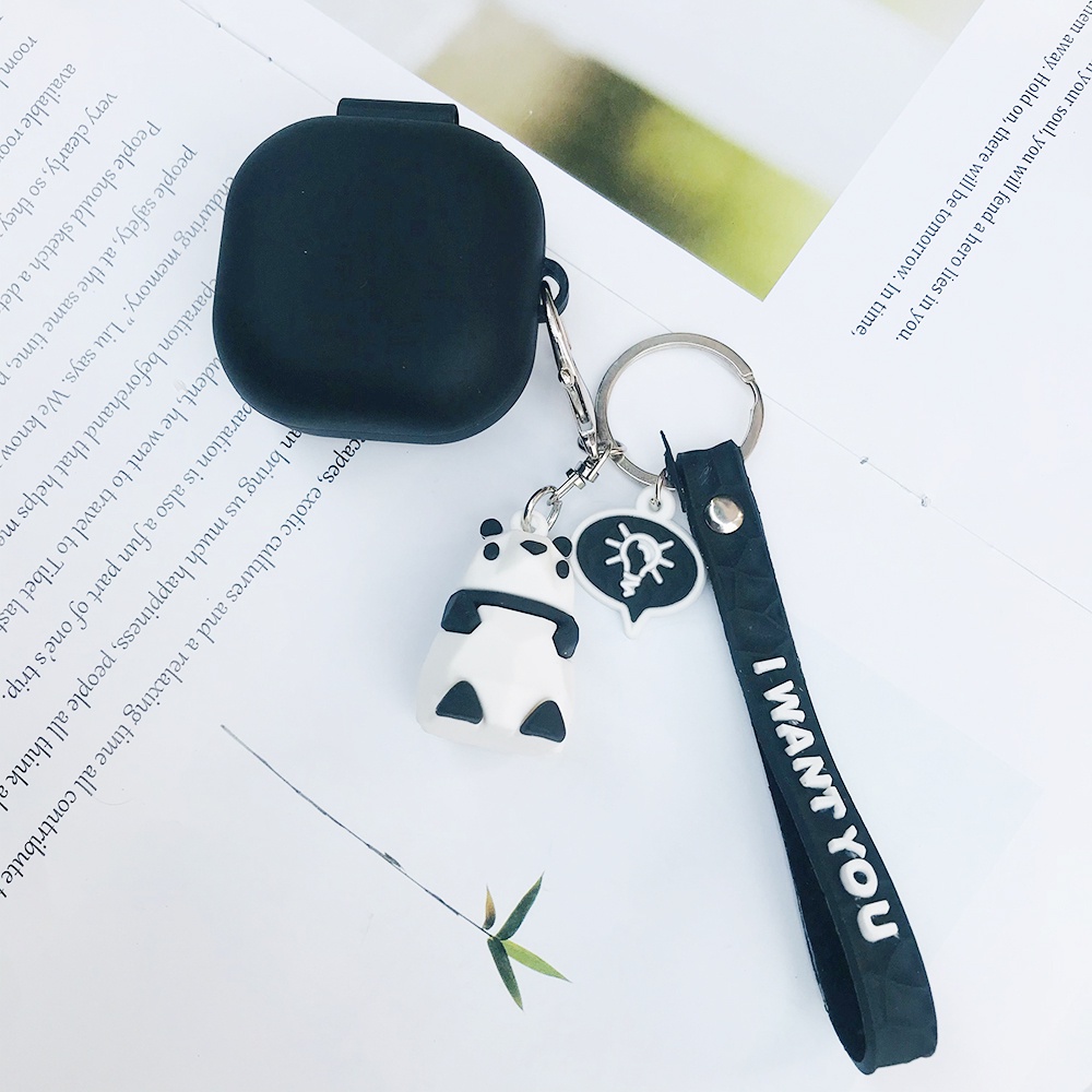 Soft Case Silikon Anti Jatuh Motif Panda / Kelinci Untuk Earphone baseus Encok TWS WM01