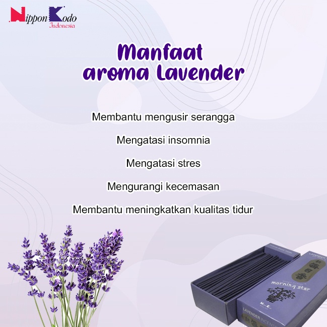 Dupa/Hio Stick Jepang Harum Wangi Aromaterapi Morning Star Lavender