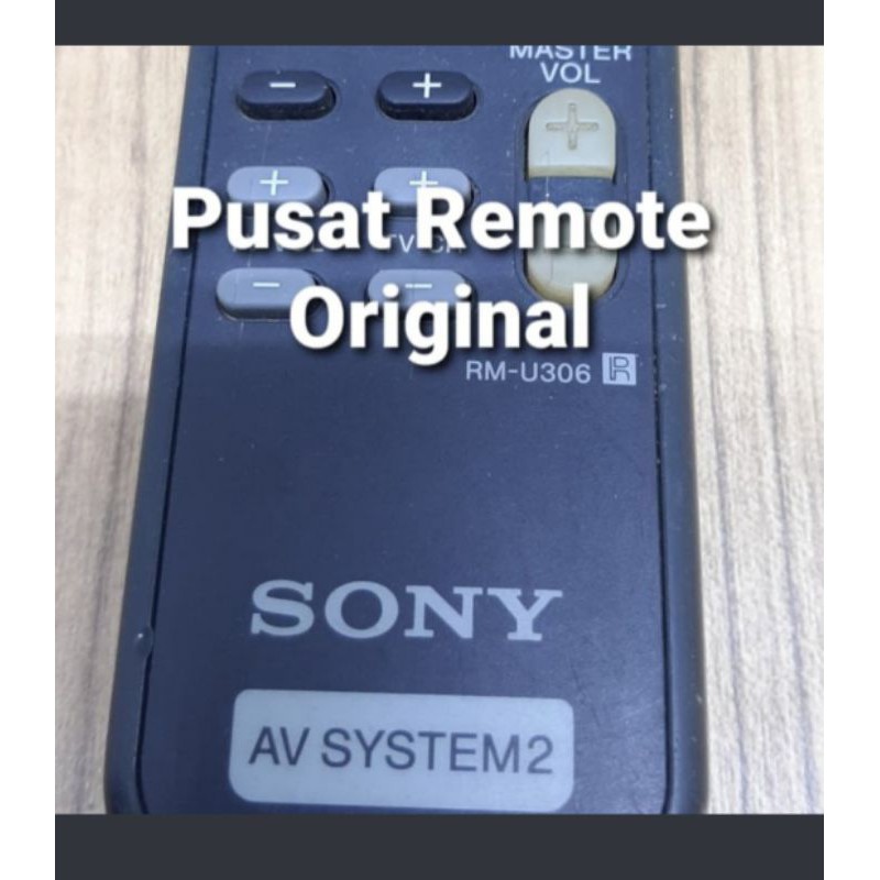REMOTE REMOT DVD HOME TEATER SONY RM-U306 ORIGINAL ASLI