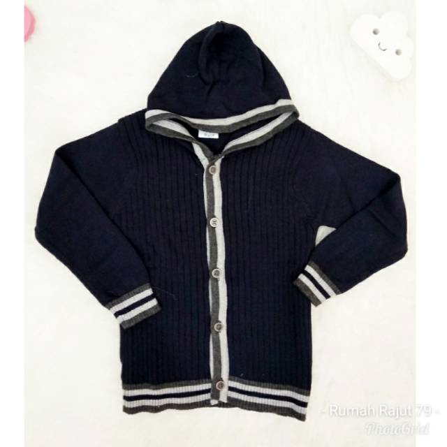 PREMIUM Jaket Hoodie Rajut Bayi Anak JHS 331 Size S-XL