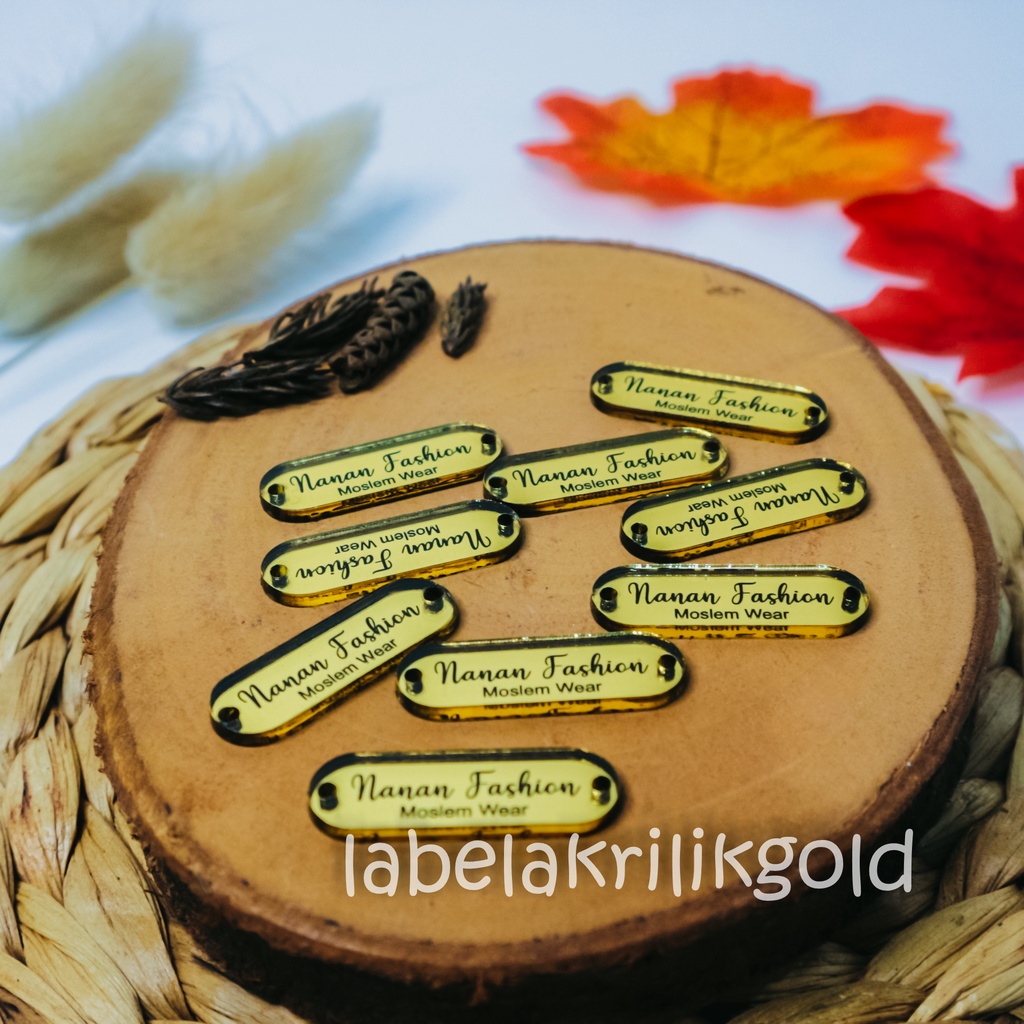 

label hijab | label baju | label akrilik | custom label | label jilbab | label cutting | label cantik