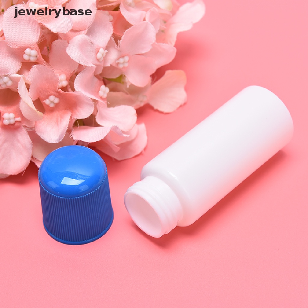 Botol Obat Cair 30ML Warna Putih Dengan Aplikator Spons Biru