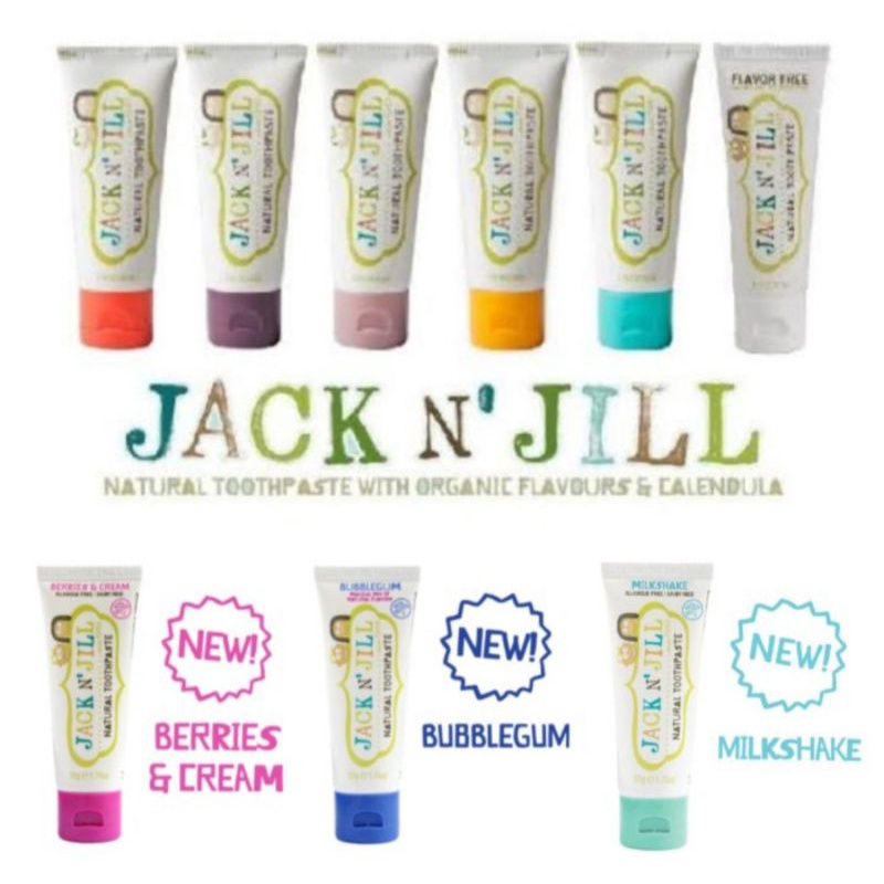 Jack N Jill Natural Organic Kids Toothpaste/Pasta Gigi Anak Bayi