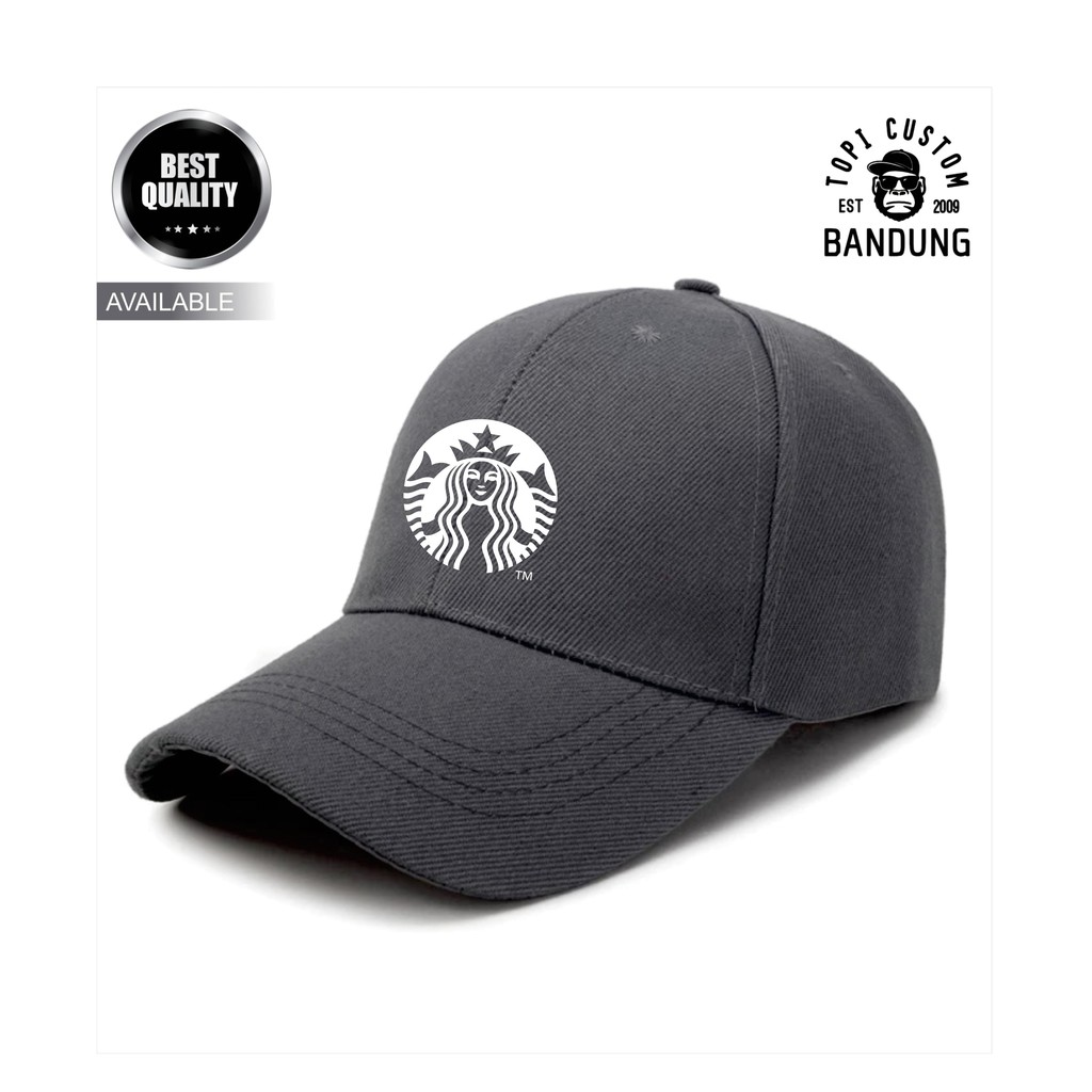 Topi Baseball  STARBUCK Pria Wanita Topi Jaring Jala STARBUCK Baseball Cap Bisa Tulis Nama Bisa COD Gratis Masker Original High Premium Quality