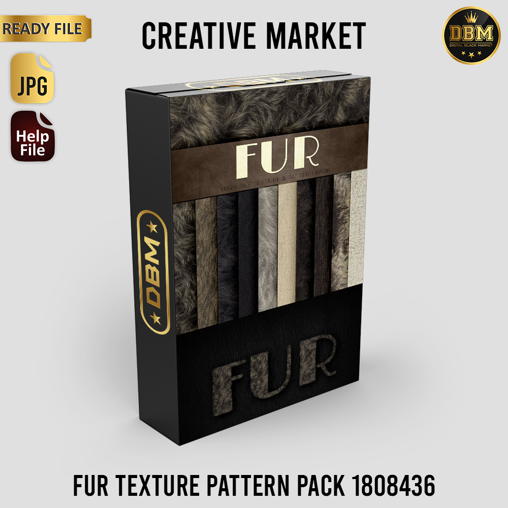 Fur Texture Pattern Pack - Photoshop &amp; Illustrator