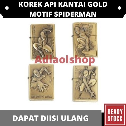 KOREK API KANTAI GOLD MOTIF SPIDERMAN - RANDOM