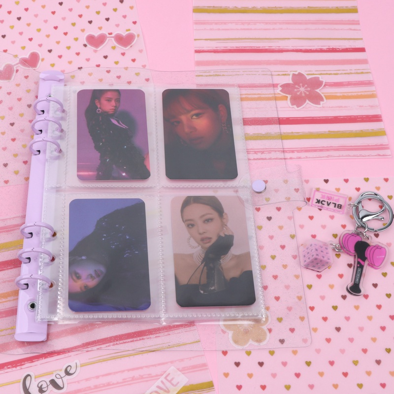 3 Inch Shiny Binder Shell A5 Photo Album Kpop Photocard Lomo Card Holder DIY Journal Notebook