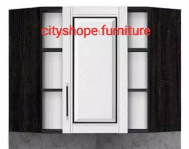 RAK GANTUNG DAPUR /KITCHEN SET 5 PINTU MINIMALIS