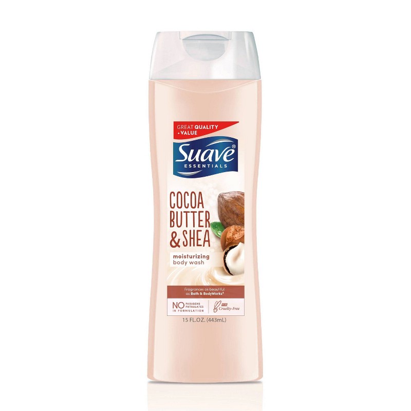 Suave Essentials Cocoa Butter & Shea Moisturizing Body Wash (443ml)