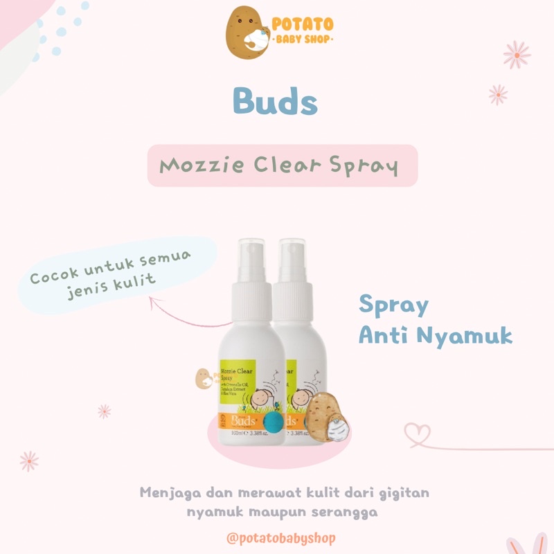 Buds Organics - Mozzie Clear Spray / Anti Nyamuk Organik