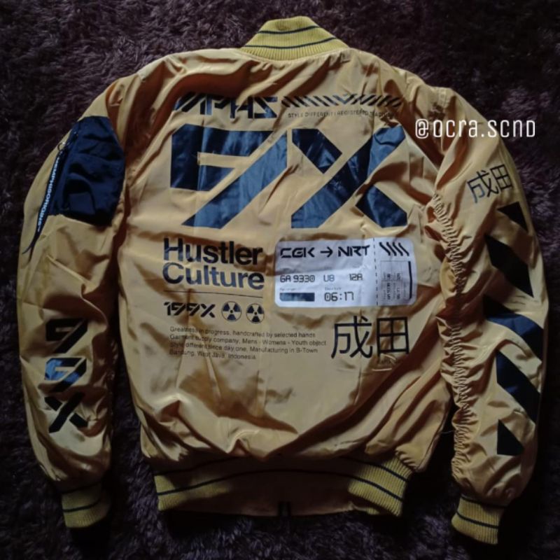 TECHNICAL BOMBER JACKET MEMPHIS - NARITA (mustard yellow)