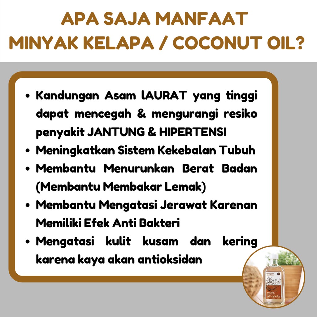 VCO Virgin Coconut Oil Minyak Kelapa Asli Murni Untuk Diminum Kesehatan