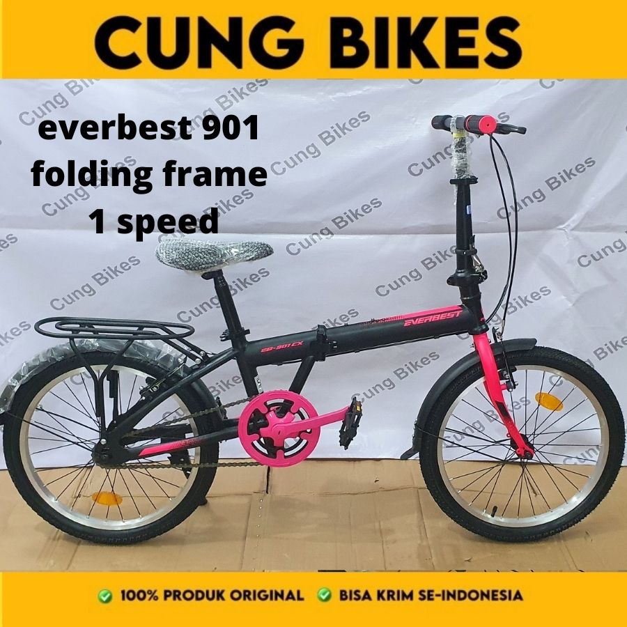 Sepeda lipat 20 inch folding bike everbest EB901