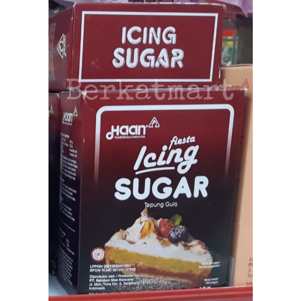 Haan Icing Sugar Fiesta Bubuk gula halus berkualitas 425 gr