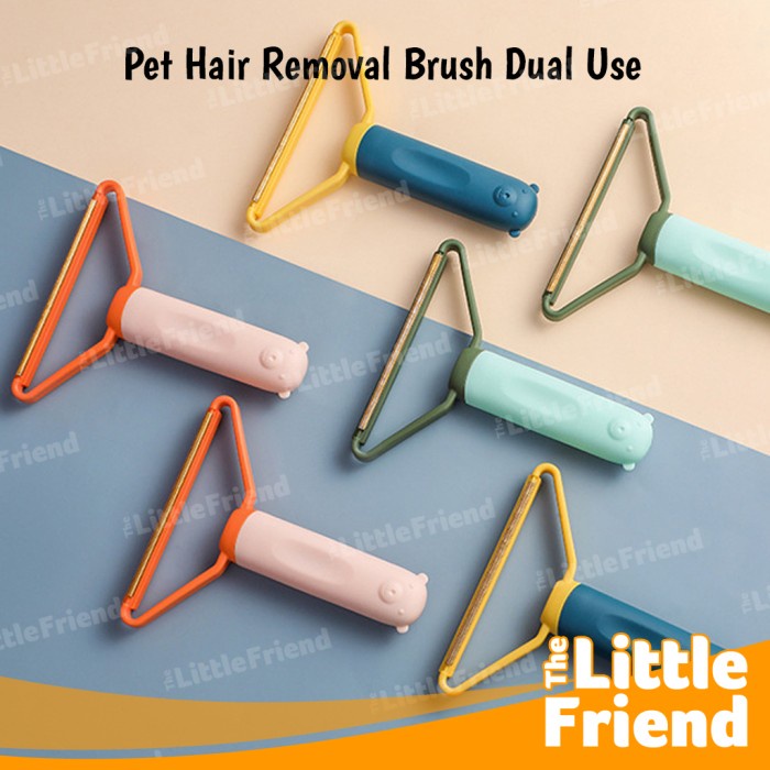 Pet Hair Removal Sikat Penghilang Bulu Rontok Anjing Kucing DUAL USE