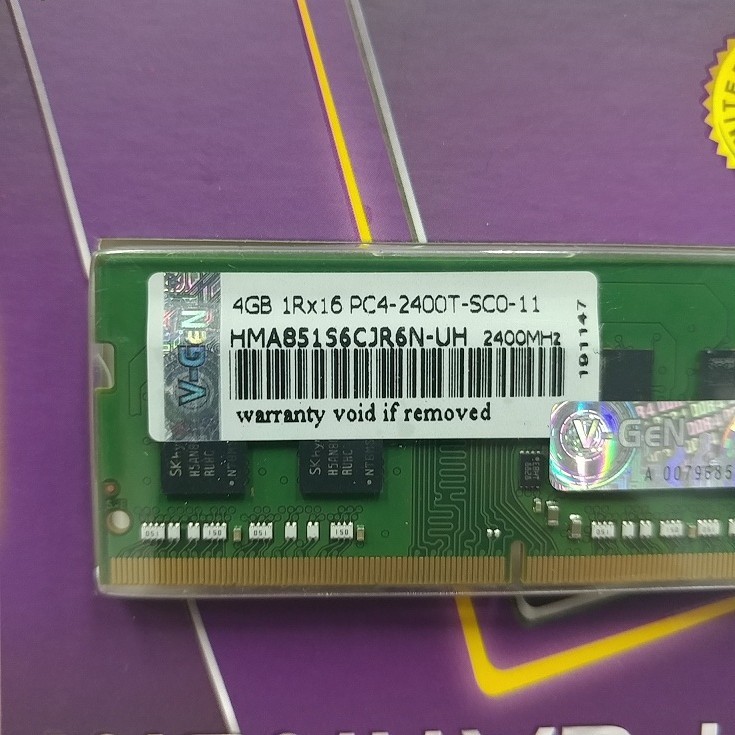 SoDimm Vgen V-gen Platinum 4GB DDR4 2400 resmi