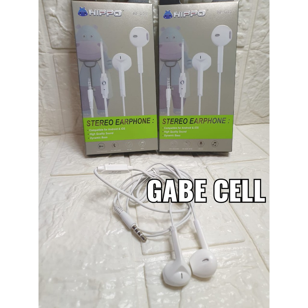 HEADSET EARPHONE HF HIPPO HF012 HF-012 HIPPO HF009 HF-009