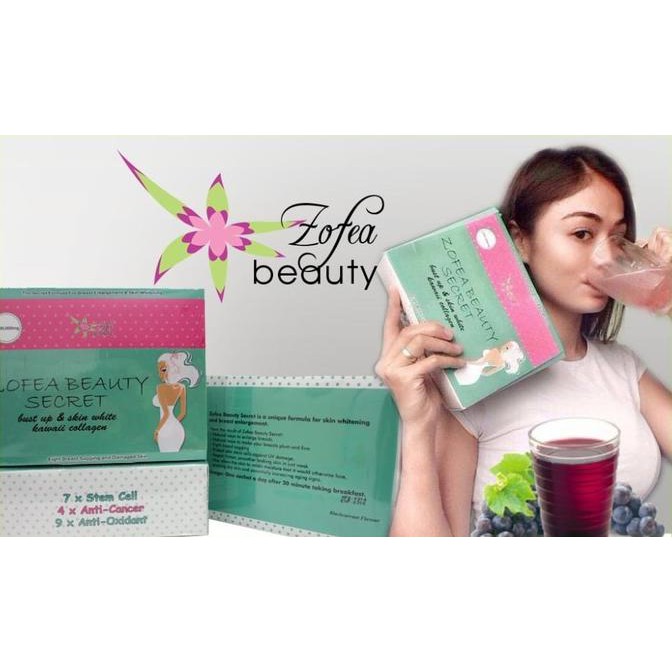 Berkualitas Zofea Beauty Original- Anti Oksidan Kanker Perawat Kulit Dan Payudarai Berkualitas