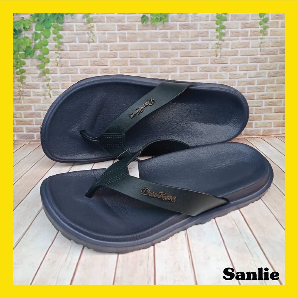 Sanlie Sandal Pria Dua Kaki Sendal Karet Jepit Pria Ori Produk Terbaru 516