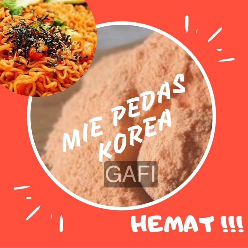 

Bumbu Tabur Rasa Mie Goreng Pedas Korea 1kg, Jual Bubuk Tabur Spicy Korean Fried Noodle Murah